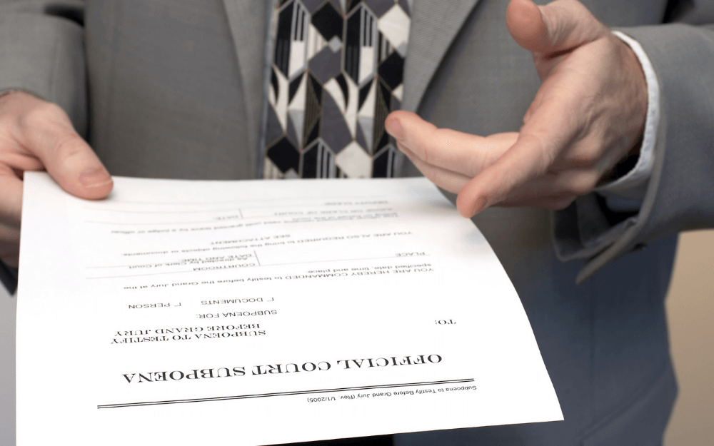 What to do if you get a Subpoena?